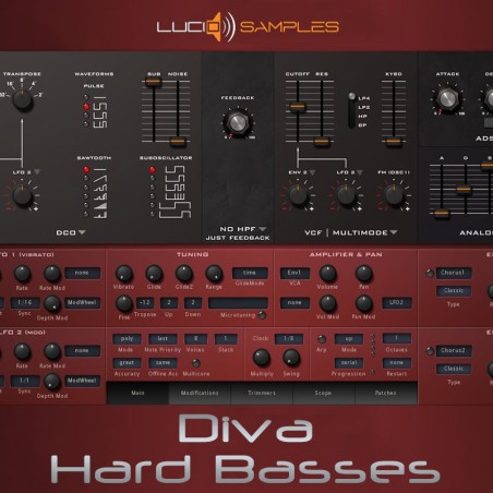 Diva Hard Basses - Pobierz Soundbank 41 presetów synth