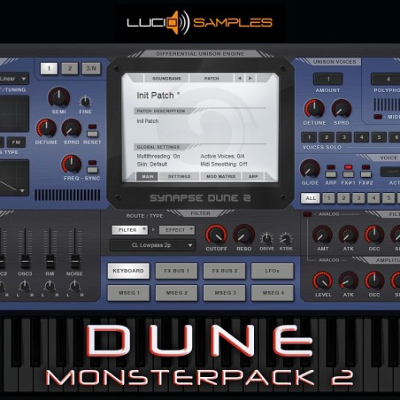 Dune Monsterpack 2 - 262 préréglages prêts à l'emploi pour Dune Synth