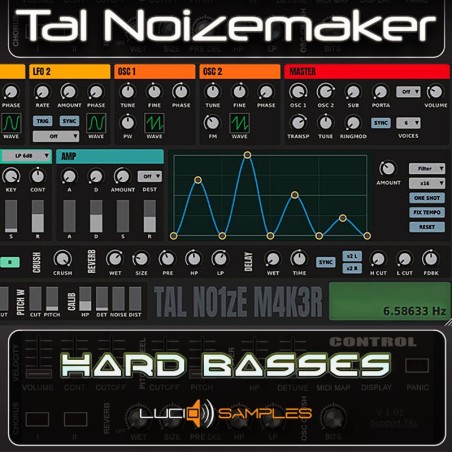 TAL Noisemaker Hard Basses - Soundset dla syntezatora Noisemaker