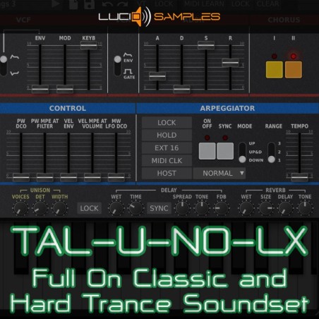 TAL-U-NO-LX Full On Classic and Hard Trance - Banque de préréglages