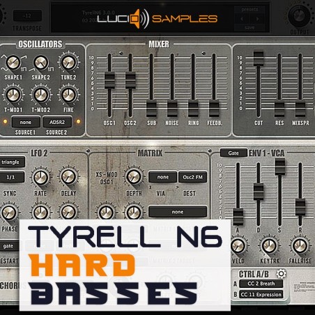Tyrell N6 Hard Basses - Paczka presetów dla syntezatora Tyrell
