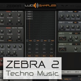 Zebra 2 Techno Music - Banque de sons pour la création musicale techno