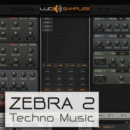 Zebra 2 Techno Music – Soundbank für die Erstellung von Technomusik