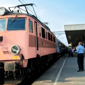 Train on the railway station (1:53)