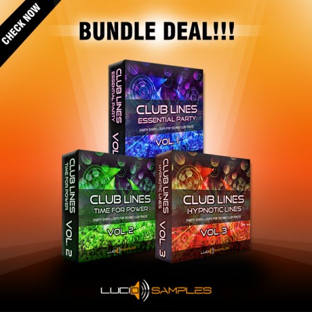 Club Lines Bundle - Wav Synth Loops for Club/ House, Techno Music Club Lines Bundle - Wav Synth Loops for Club/ House, Techno Music