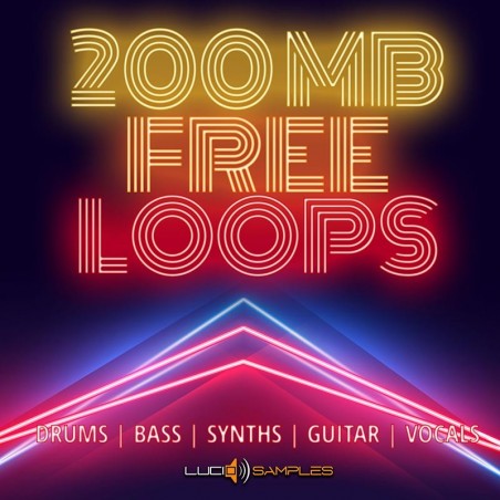 200 MB Free Loops Pack, Drum, Bass, Synth, Guitar, Vocal