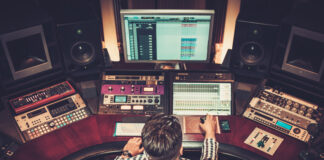 How to choose a music production computer Music production computer in a studio