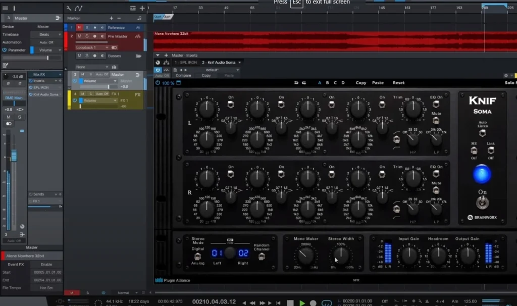 Using EQ in EDM track